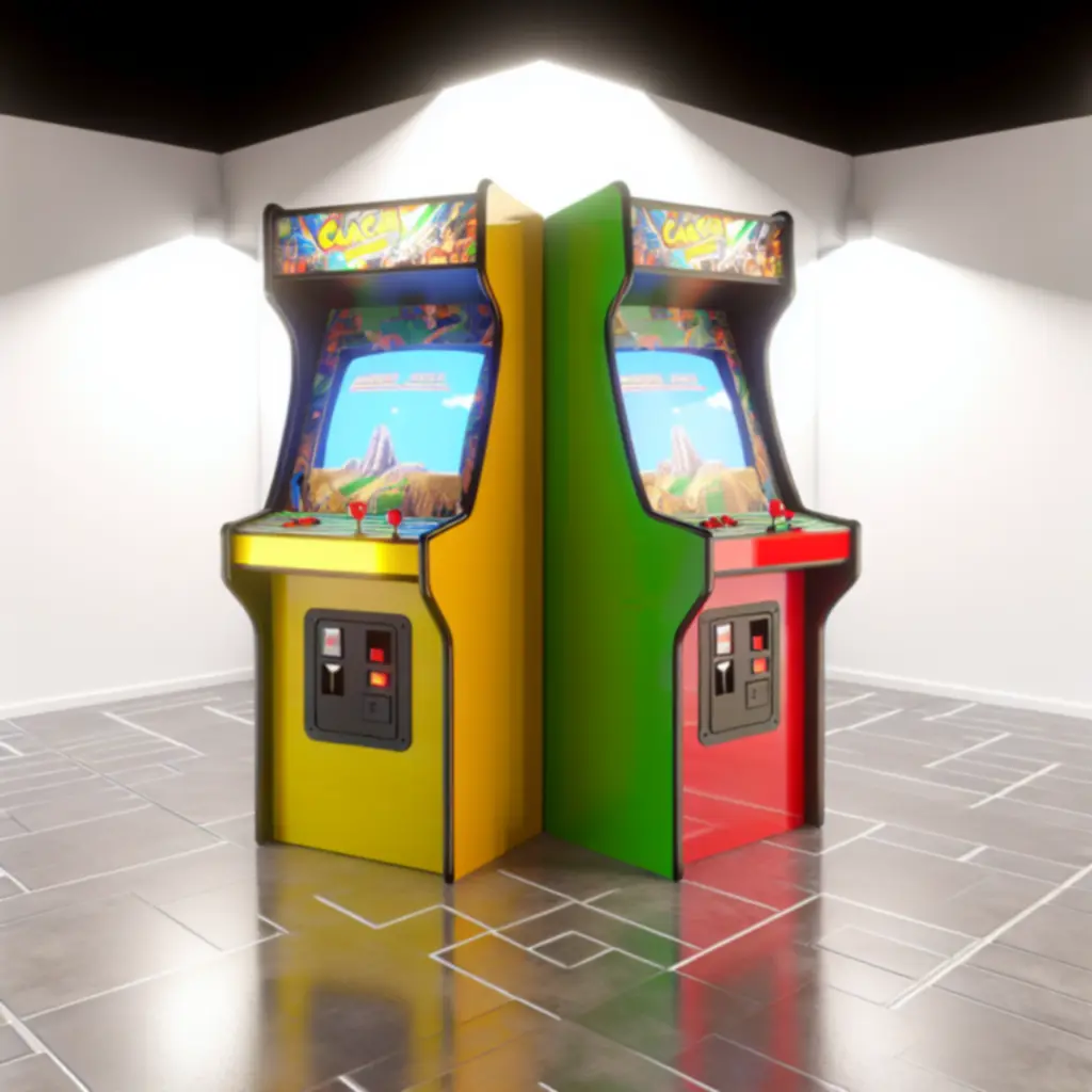 Maszyna arcade po renowacji – odnowiona obudowa, perfekcyjna geometria obrazu