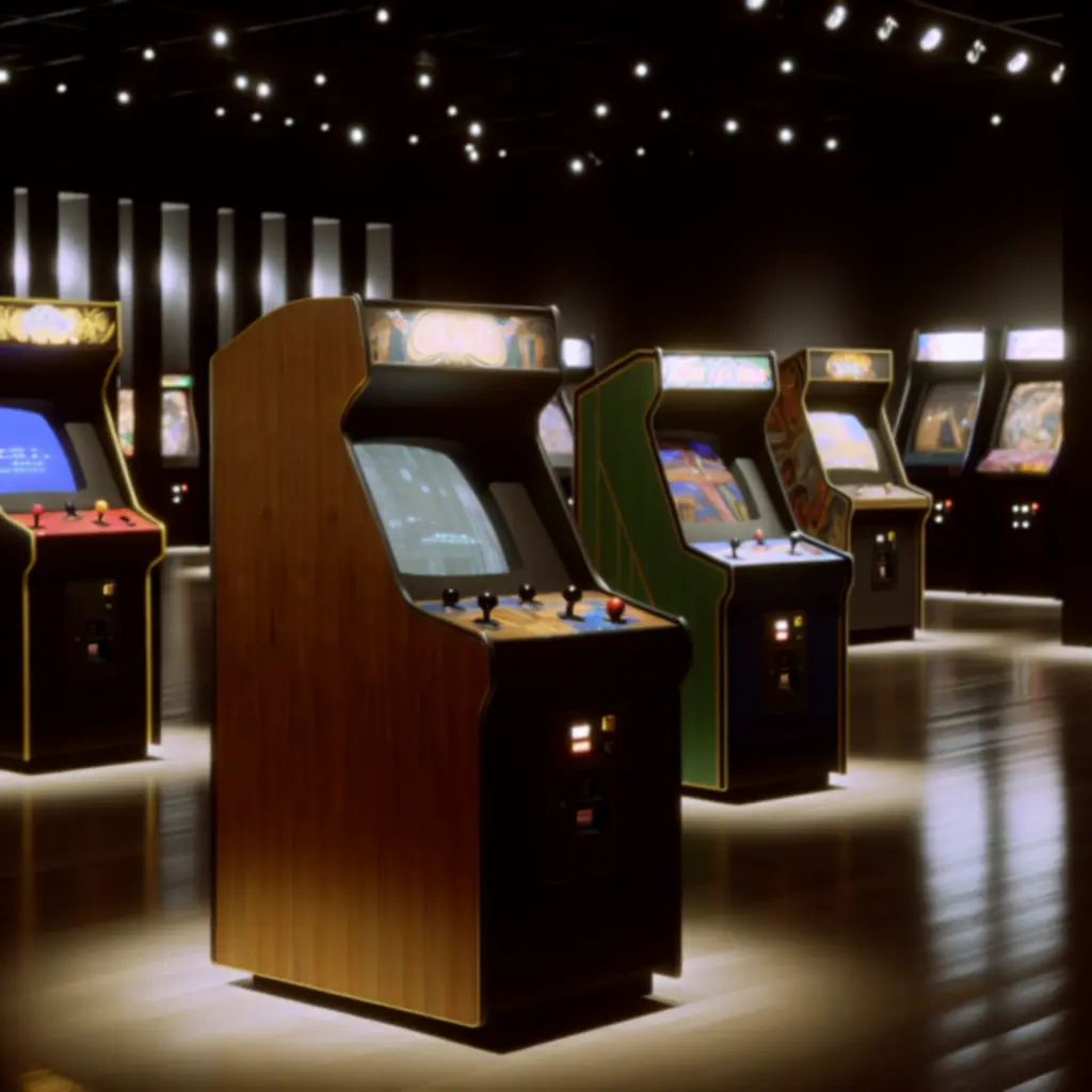 Wybrane rzadkie automaty arcade na ekspozycji