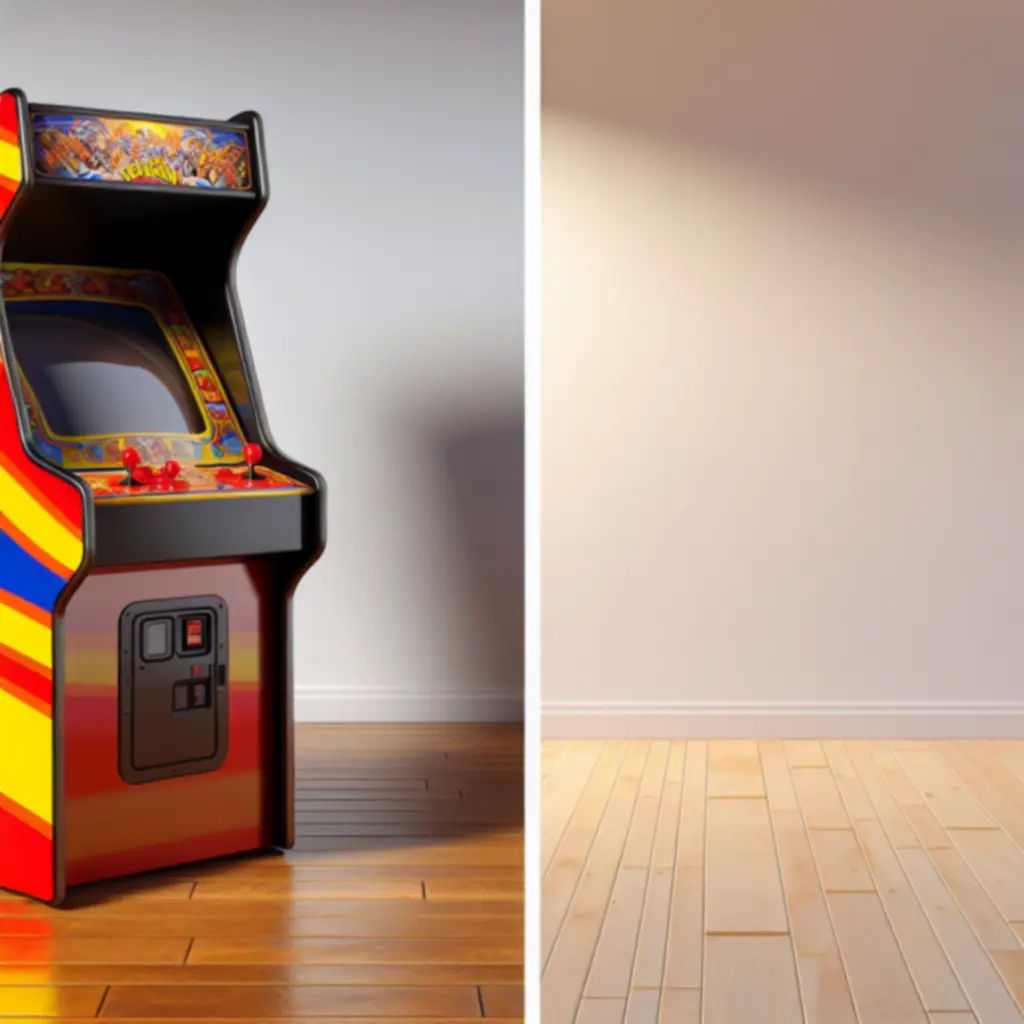 Automat arcade po renowacji — odświeżony lakier i przywrócone detale