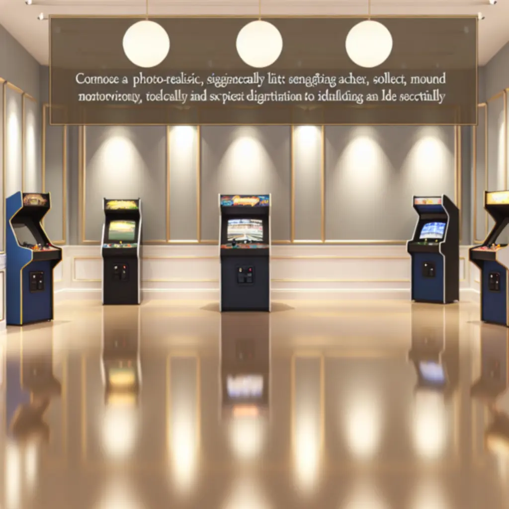 Galeria premium z klasycznymi automatami arcade