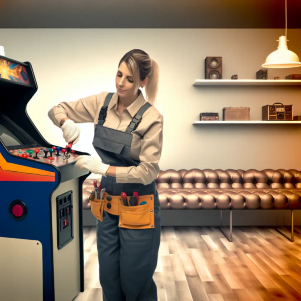 Technik dokonuje przeglądu i kalibracji automatu po dostawie